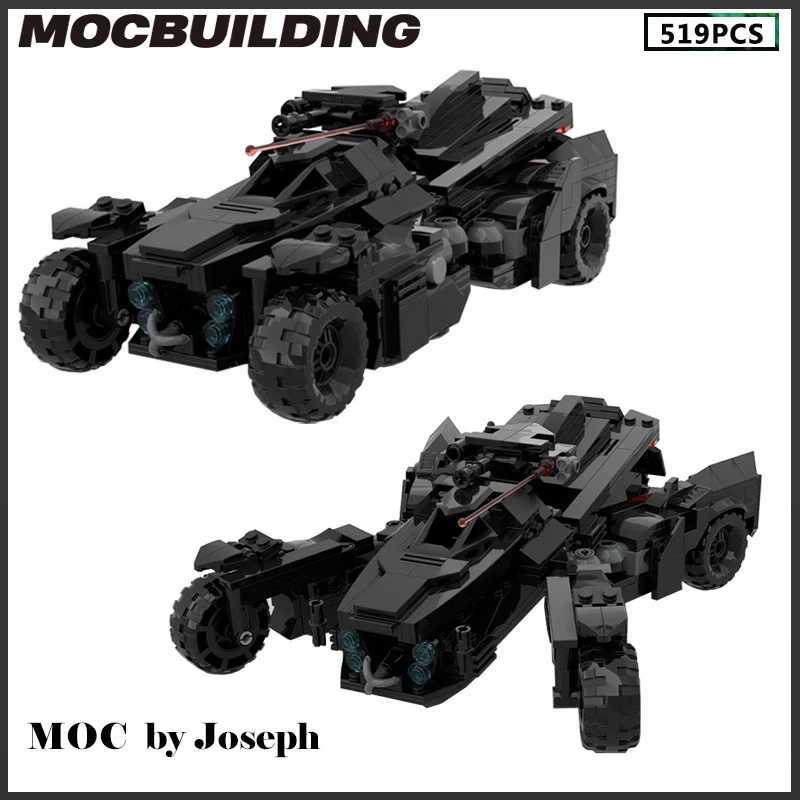 Moc Building Block Batmobile Model Black Supercar Heros Car Armored Vehicle DIY Assembly Bricks Toys Birthday Gifts Present M260309-image-1096809615