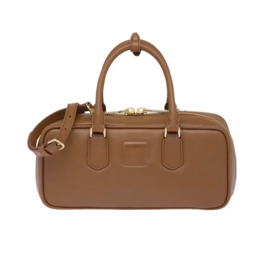 bowling bag womens Beau shoulder bag MM fashionable handheld leather foreskin long shoulder strap adjustable detachable pocket star style