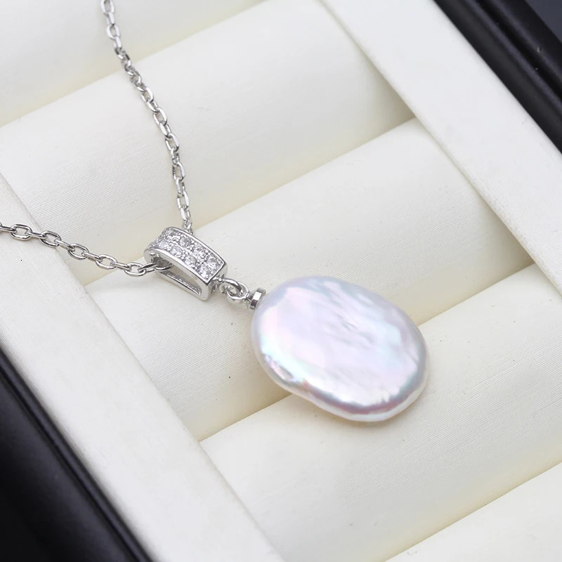 Real Natural Original Large Baroque Pearl Necklaces For WomanWedding Pearl Pendant Wife Mother Daughter Birthday Gift White 250613