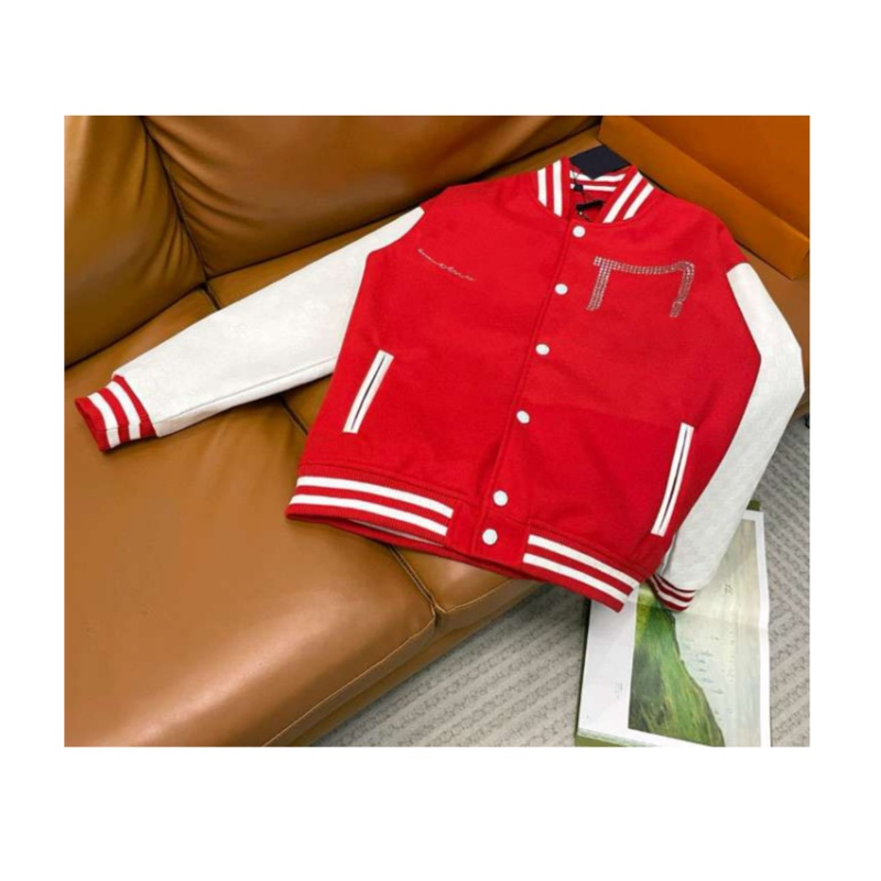 designer variability jacket men letterman jacket academy style fashion sports loose casual jacket thickened insulation men women coats red men ou