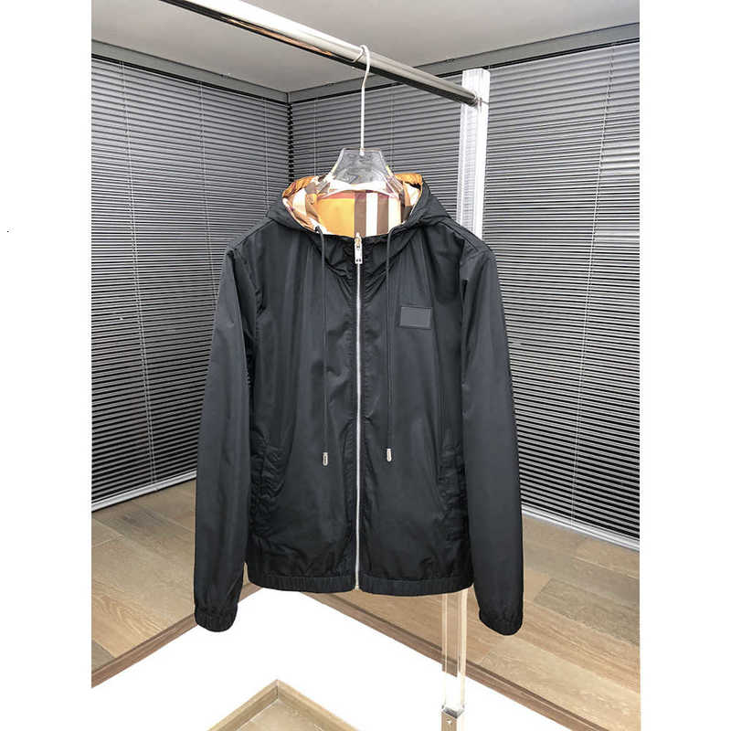 Men's Jackets Designer High-End Brand 2025 Fashion Versatile Reversible Casual MenHooded Jacket Coat C0S4