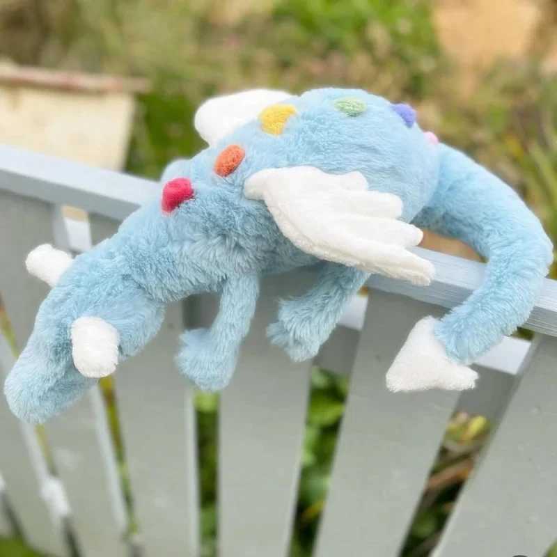 50cm Cartoon Hot Flying With Wings Rainbow Long Dragon Plush Toy Pillow Gifts For Boy And Girl Room Decoration M250617 L260310-image-1097022530