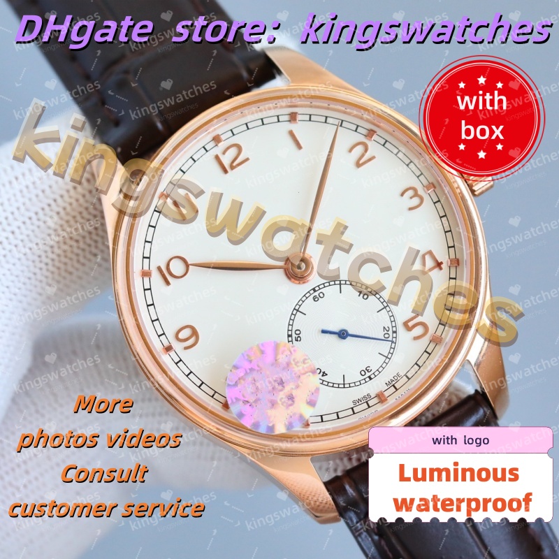 U1 Watch de créateur de haute qualité 40,4 mm Small Three Pin Watch, multifonctionnel Timing Le cuir bracelet Light Light Araproproof 50m Fashion