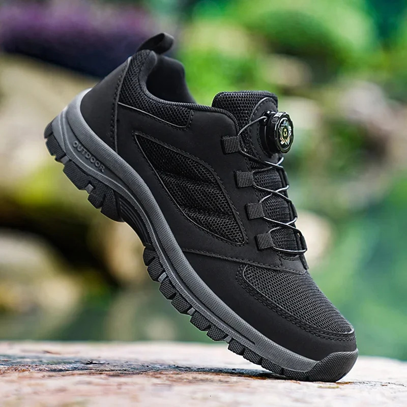 Outdoor Men Hiking Shoes Breathable Man Climbing Trekking Shoes Anti Slip Wear-resistant Mens Walking Sneakers Plus Size 48 250614