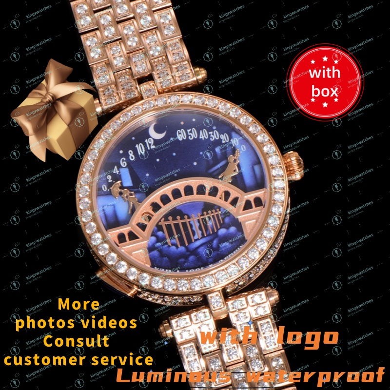 U1 Top luxe high-quality designer women's watch quartz movement 38MM sapphire glass waterproof 50M moissanite watch pays tribute to love fashio