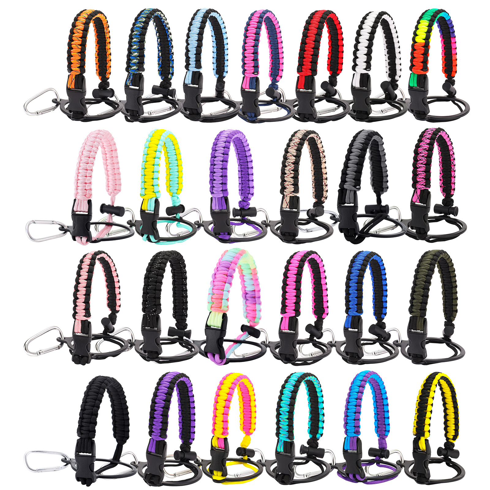 Outdoor paracord braid 30oz cup holder rope Car cup set Stainless steel beer mug shoulder strap mug set Thermos cup set-image-1062563127