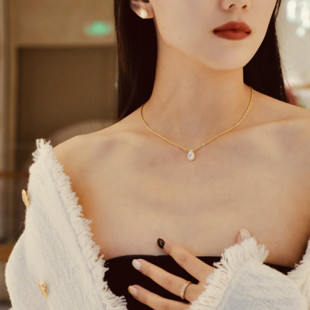 B0UCHER0N Serpent Bohem water drop necklace fine jewelry Copper K Gold Plated with box necklace for women designer necklace rose gold Valentine gift