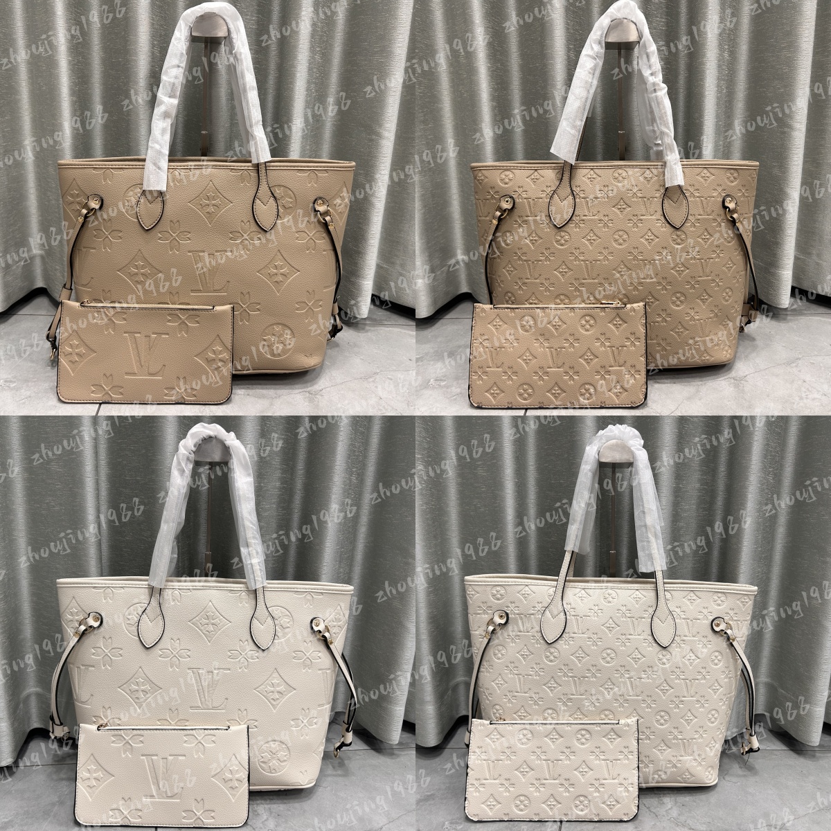 Designer Bag 2pcs Set Embossed black Flower Evening Bags Leather Luxury Handbags Women Shoulder Bags Fashion Composite bag Lady beach Clutch Tote Ba