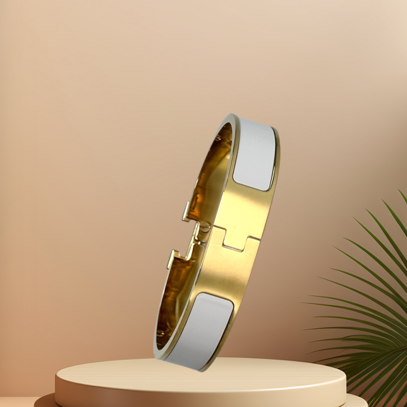 Luxury Jewellery bracelet designer Classic Letter Bracelet Couple's jewlery designer for women Gold Rose Gold Silver Tri-Colour Bangle 12mm Wid