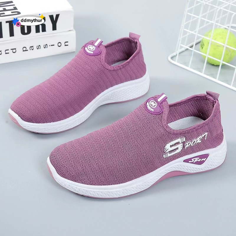 2024 New Versatile Summer Flyknit Mesh Casual Sports Trendy Shoes for Women Spring and Autumn ddmythur