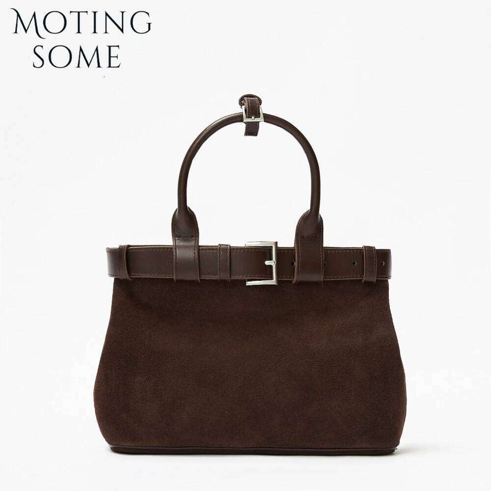 Hot Selling Motingsome Warm Winter Bags Woman Fashionable Handbag Natural Suede Genuine Leather Shoulder Purse Daily Bag New Designer Bags