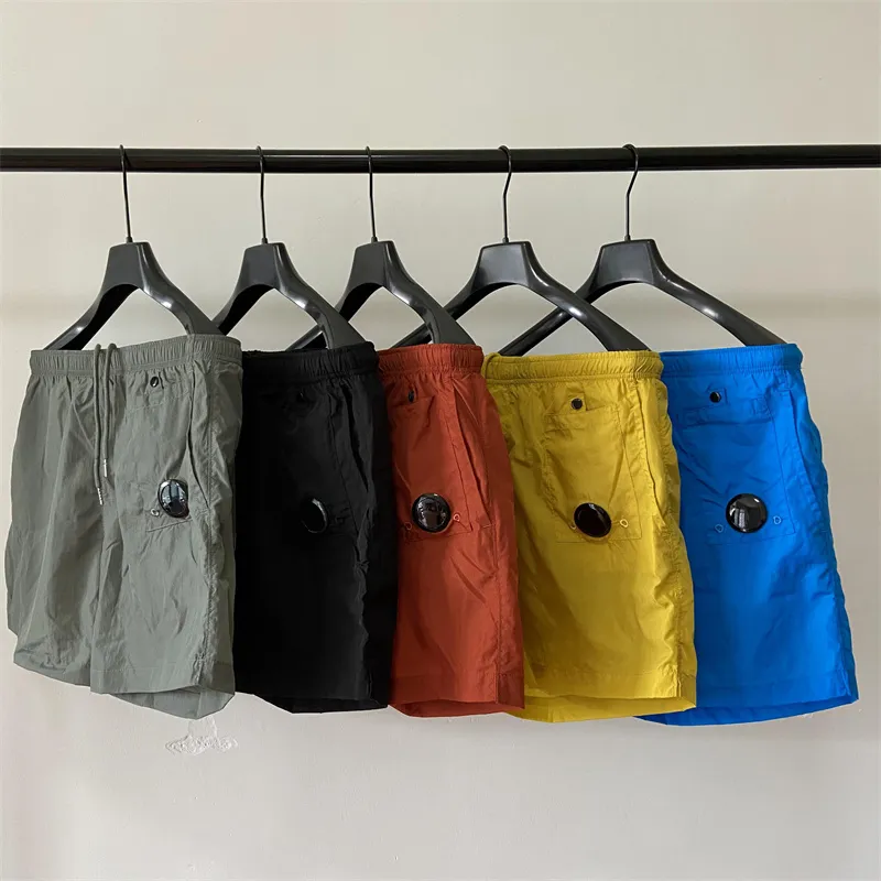 Summer Man Short with One Lens Nylon Swim Shorts Fashion luxury Outdoor Sports Casual Pant Men Sweatpants 5 color
