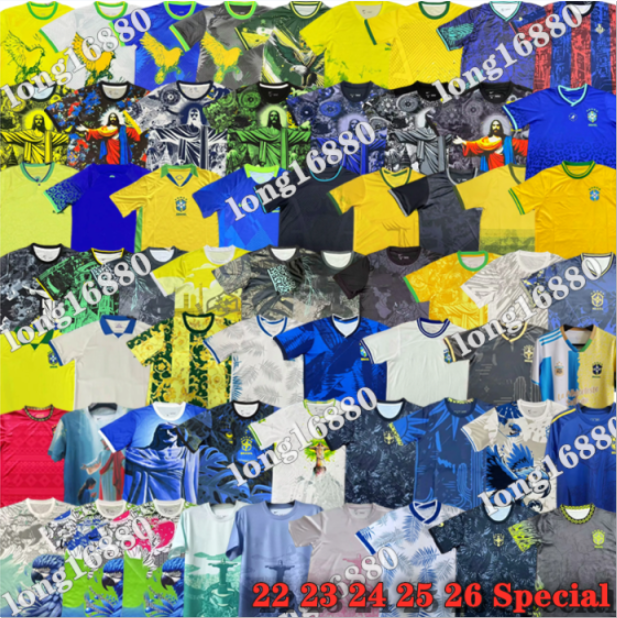 22 23 24 25 26 Brazils VINI JR. Soccer Jersey NEYMAR brasil CASEMIRO National Team G.JESUS PAQUETA T.SILVA RICHARLISON 2024 2025 2026 Special men-image-896417677