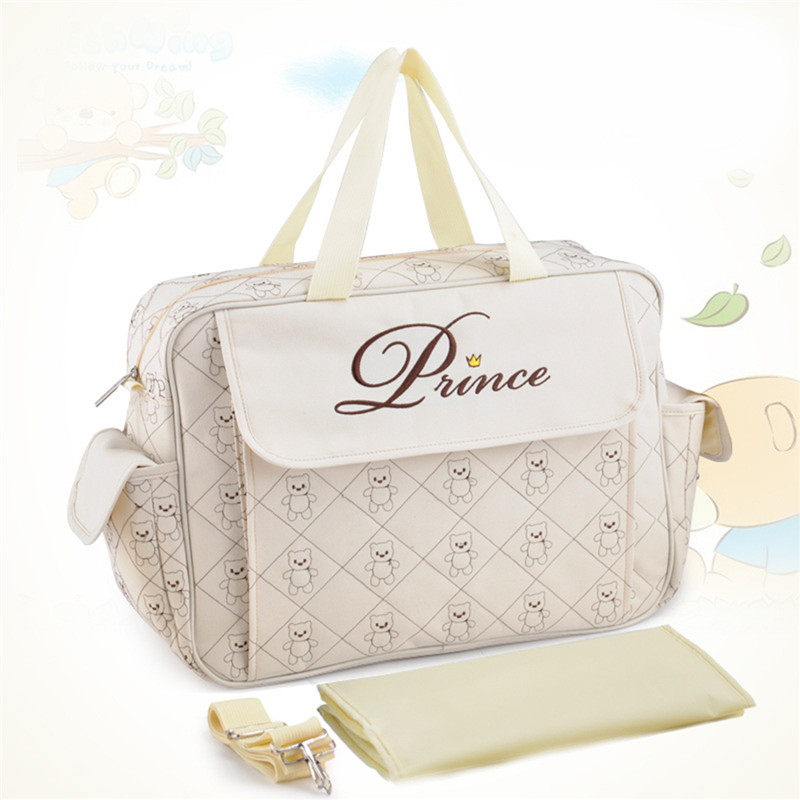 Cheap Fashion Diaper Bags Mommy Baby Insular Multifunctional Mother diaper bag Maternity Mummy Flower Style Mom Handbag Baby Stroller Fashion Nappy