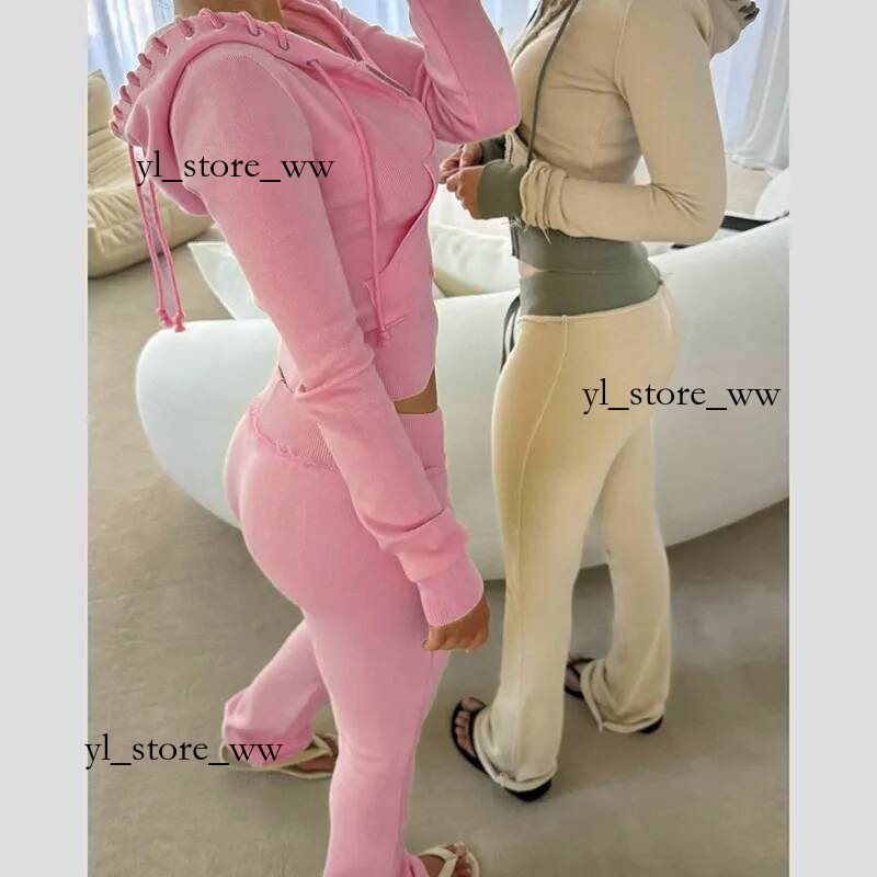 Iamgia Set Womens Tracksuit Two 2 Piece Set Designer I Am Gia Set Outfits Printed Strapless Casual Pants Top Social Cothing Street Spice Girl Waist
