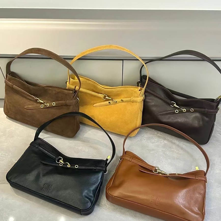Designer bag new retro high-end texture commuting vintage tote bag large capacity versatile shoulder bag armpit women's bag