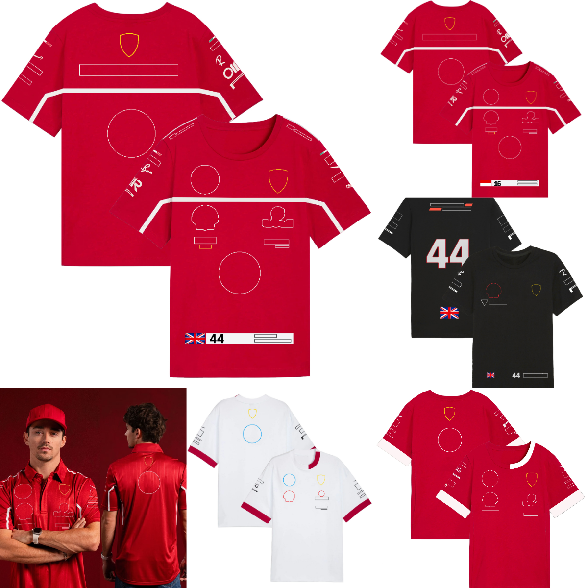 2025 F1 Driver T-shirt Formula 1 Team Men's Polo Shirt T-shirt New Season Red Race Tee Racing Fans T-shirts Men Women Jersey Tops