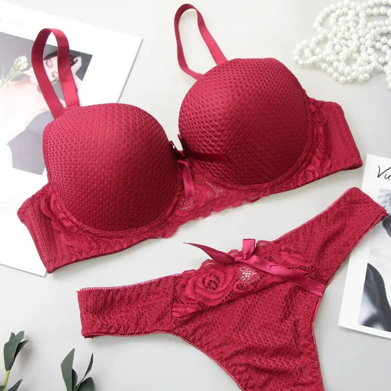 DAINAFANG 6 Colors Brassiere Sexy Lace Lingerie Comfortable Crop Top Female Underwear Women Underwire Push Up Bra Sets 250617