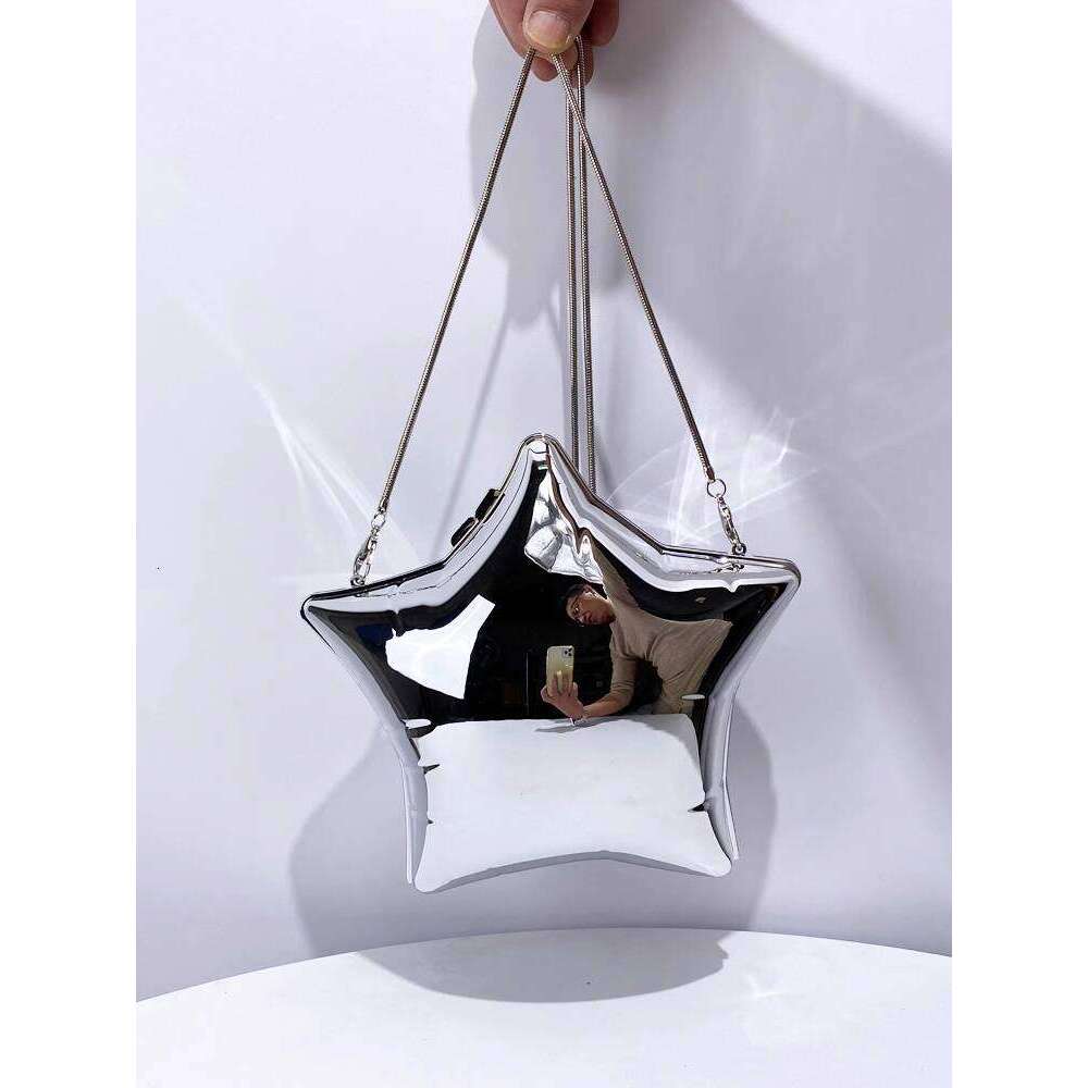 Acrylic Transparent Pentagram Evening New Trendy Fashion Mini Chain Shoulder Crossbody Bag