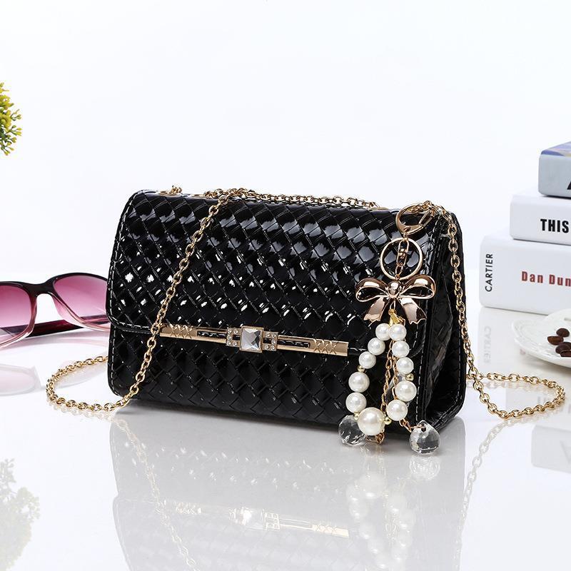 Free shipping designer Bag Woven Pattern Simple Crossbody Bag Shoulder Bag New Mini Bag Versatile Chain PU Phone Bag Women Bag