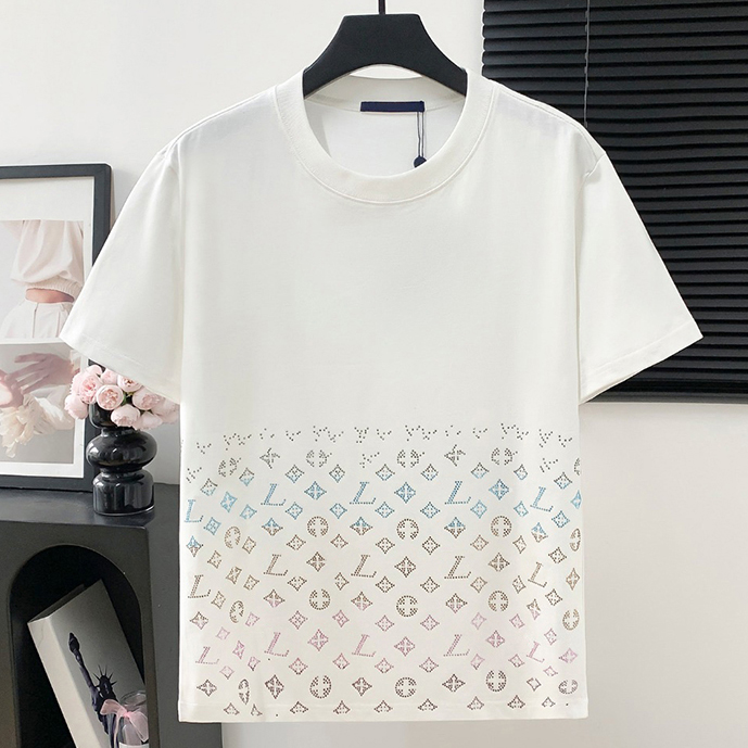 High quality designer men's T-shirt, fashionable printed T-shirt, casual loose polo shirt, summer classic new style