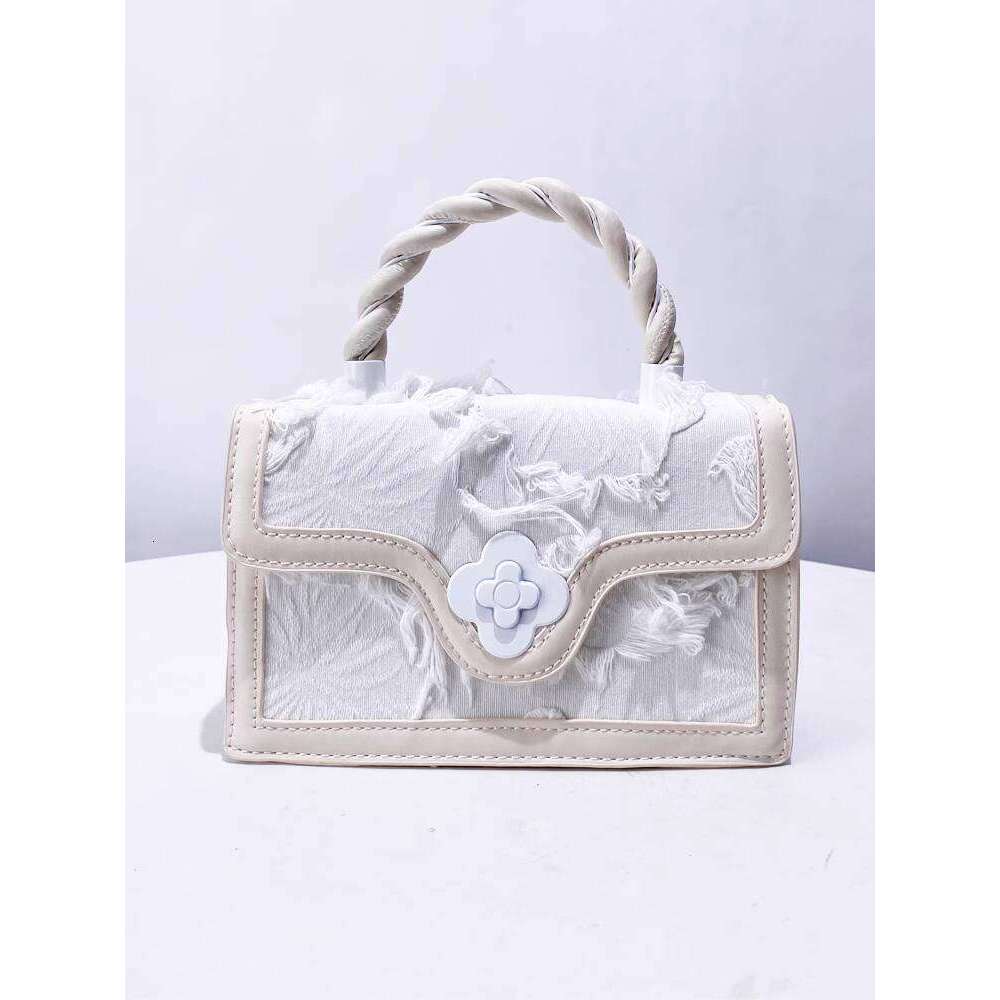 Niche Design Tassel Small Square New Fashion Trend Woven Handbag Simple Versatile Shoulder Crossbody Bag