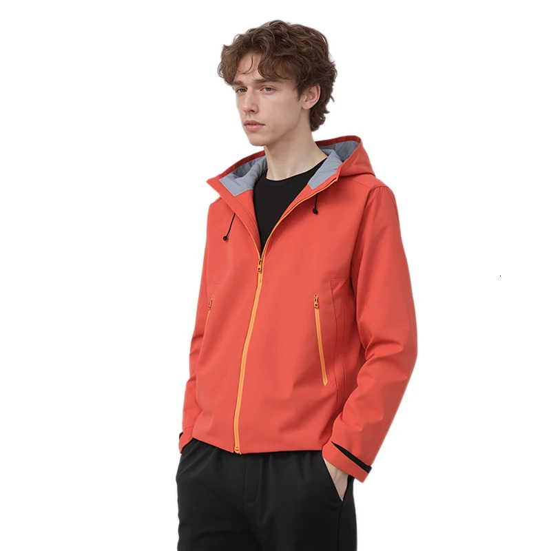 Mens Waterproof Fly Fishing Hiking Hood Jacket 3layer Breathable Windproof Clothing Hardshell Coat 250619