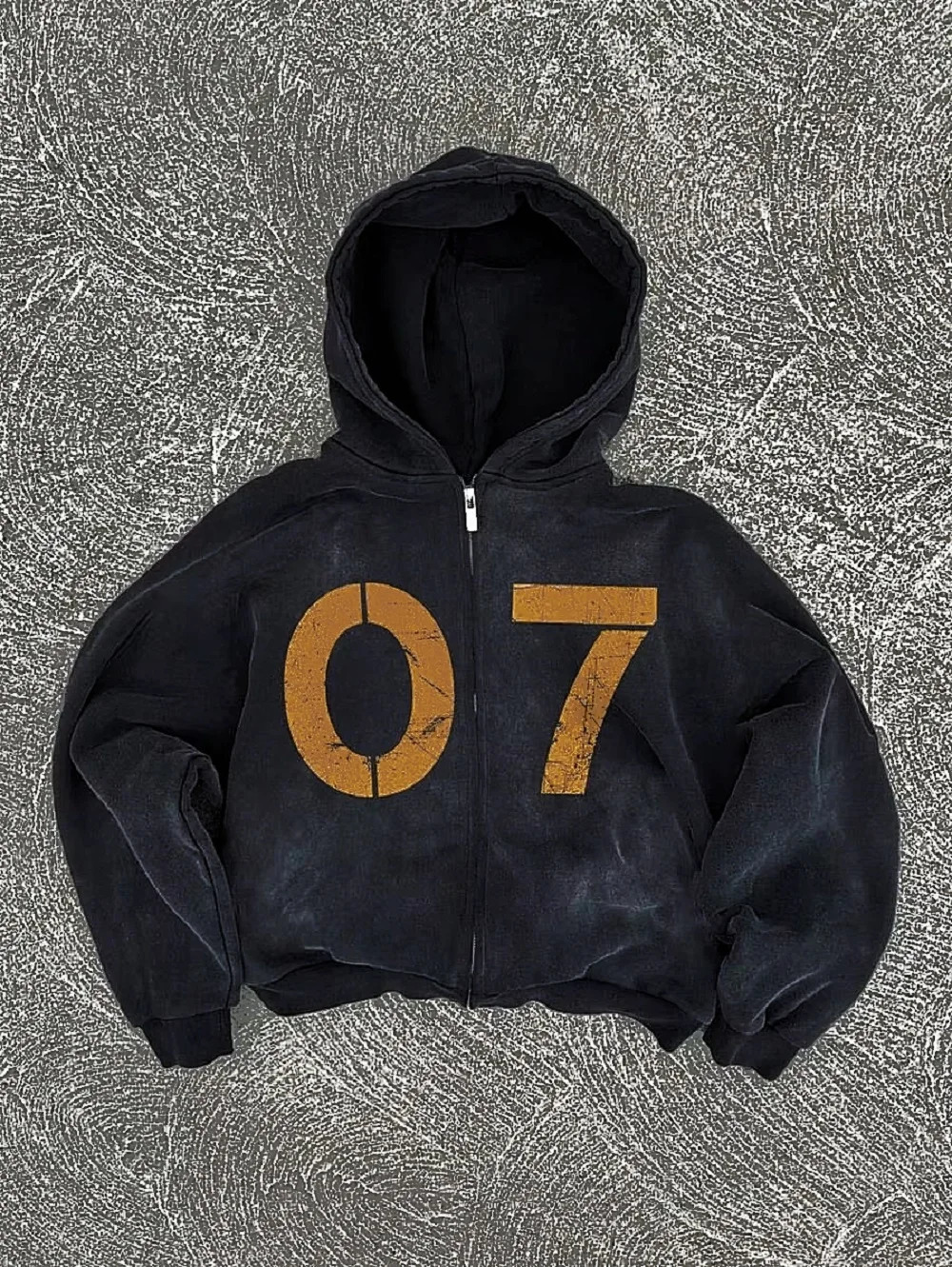 Casual Retro American Personalized Clothing Men Flame Print Hiphop Street Trend Zipper Hoodie Fashionable Loose Sweatshirt 250614