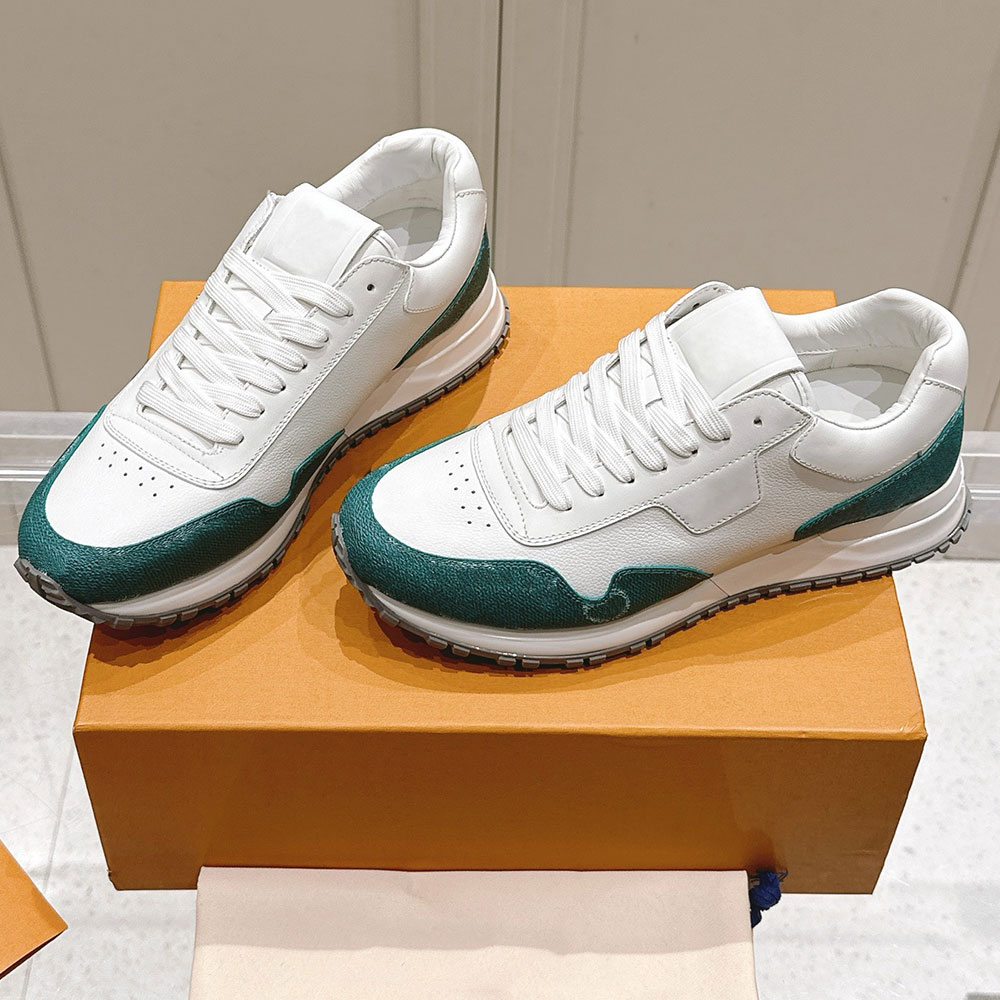 Run Away Sneaker 1ADG4U designer mens sneakers Green grained calf leather Signature details sports shoes Spring Summer 2025 Precollection men casual