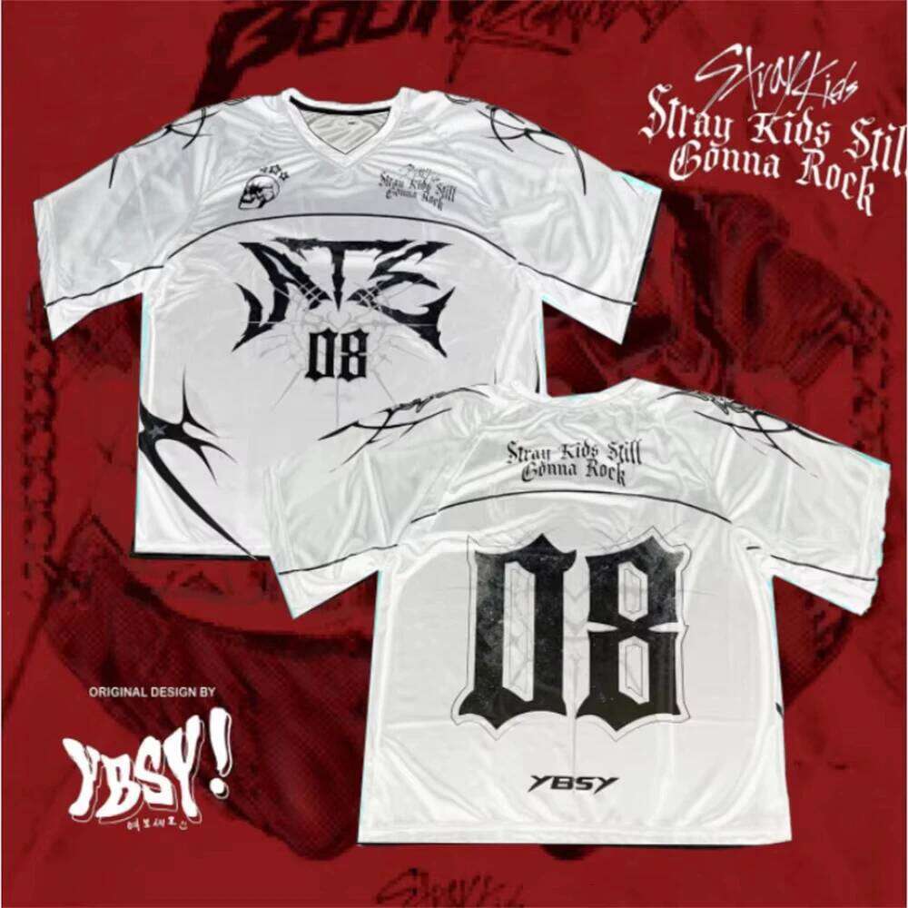 YBSY STRAYKIDS JERSEY 2025 3D Printed T-Shirt Men's Women's Plus Size Casual Short Sleeve Crew Neck Tee Unisex Fashion