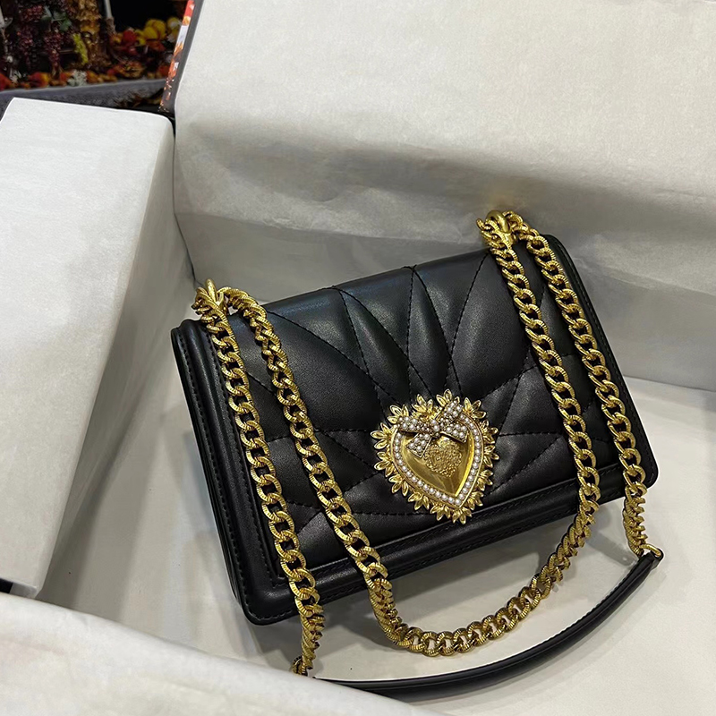 High quality luxury handbag fashionable crossbody bag imported genuine leather shoulder bag designer chain bag butterfly decoration letter logo flip