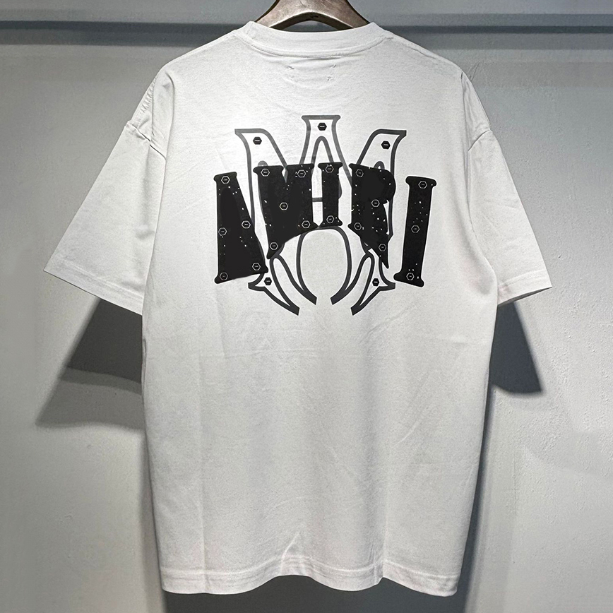 amiriswearshirt Designer shirt Mens Printed Fashion Womens T-Shirt Cotton Casual Tees Short Sleeve Hip Hop HY Streetwear Tshirts Shirt with round ne