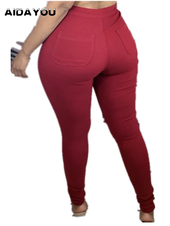 Womens Stretchy Pants Plus Size Super Elastic Comfort Europen Style Elastic Waist Pencil Trousers Tapered Skinny ouc064 250609