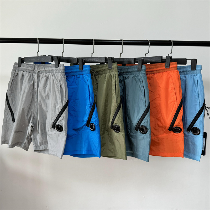 Summer Man Short with One Lens Nylon Swim zipper Shorts Fashion luxury Outdoor Sports Casual Pants Men Sweatpants 7 color