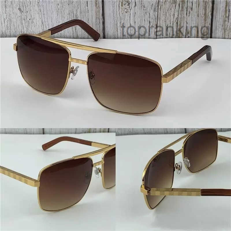 Sunglasses Top Fashion designer 0259 sunglasses sunglass Men classic attitude Metal square frame Popular retro avant-garde outdoor uv 400 protection
