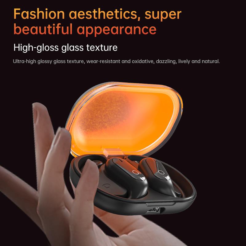 XG23 Pro Glow-in-the-Dark Open-Ear Bluetooth Earbuds - OWS Wireless, Sand Flow Design, Non-Insert Ear Hook, HiFi Stereo for Sports/Running-image-1062665429