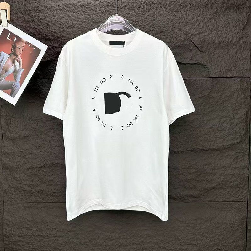 Men designer t-shirt mens and womens shirt fashionable letter printed round neck black and white short sleeved t shirt t-shirts tee mens loose fit s