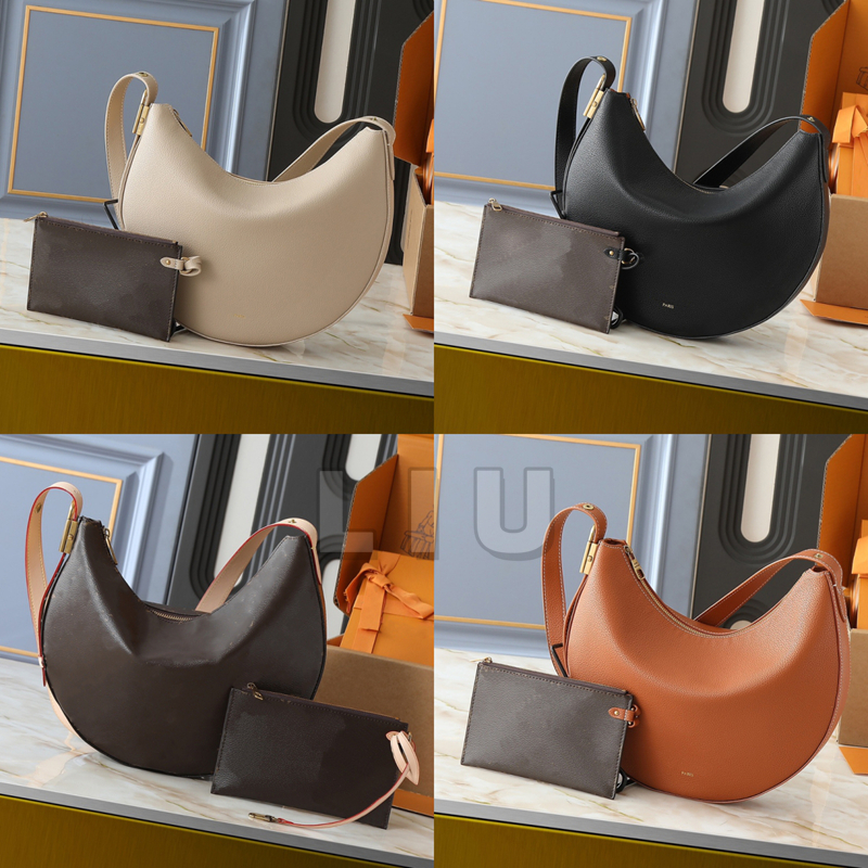 High Quality Key Cookie MM bag Designer Hobo Bags Luxury Shoulder Bags Leather Handbags Women Underarm Half moon bag 32cm