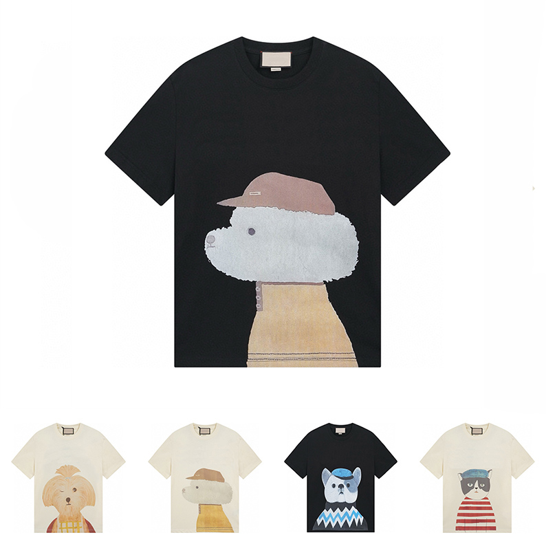 Mens T Shirts Womens Designers Tshirts Tees Fashion Round neck short sleeved shirt clothes Streets Women casual Tshirt tees