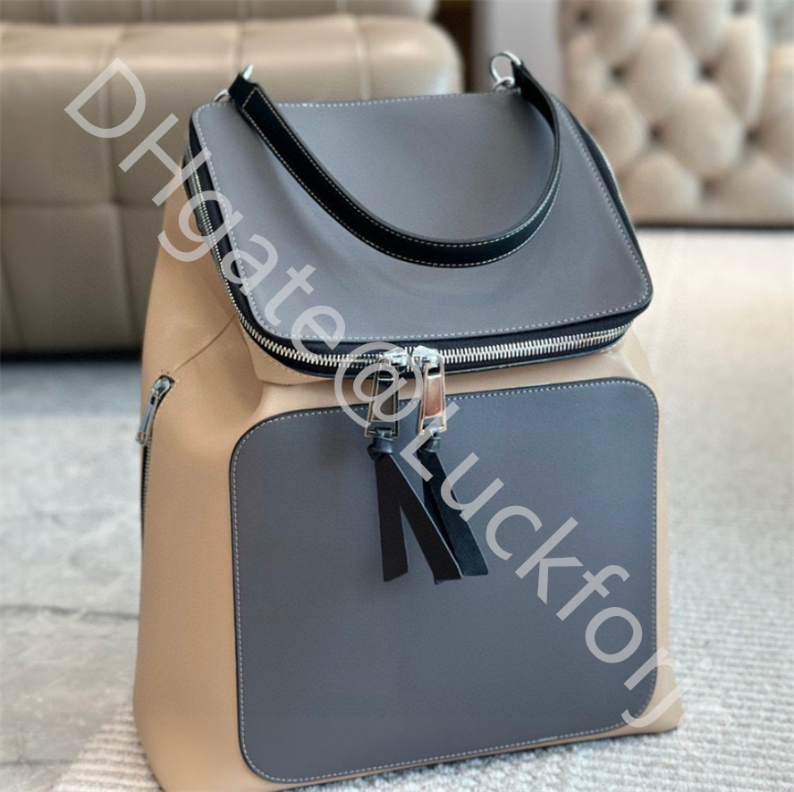 Fashion Designer Genuine Leather Backpack Anagram Calfskin All Black Travel Bag Cosmetic Bags Size 40x30cm