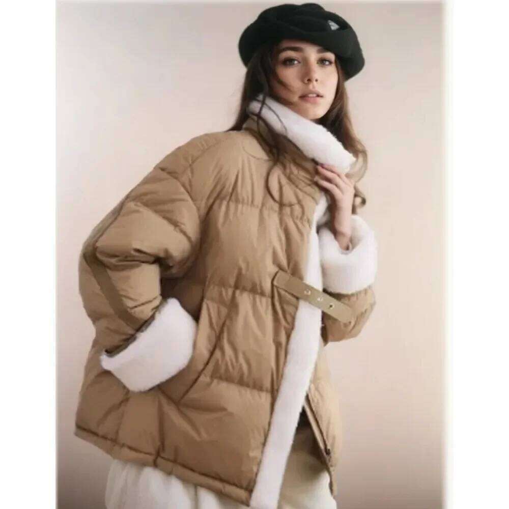 Women Duck Down Coat for Winter 2024 Stand Collar Puffer Jacket Thick Warm Female Feather Parkas Snow Outerwear