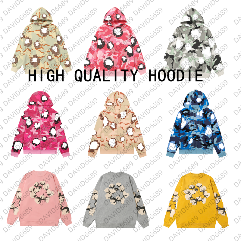2025 Designer Demin Hoodie Men's the Cotton print design Sweatshirt Unisex Oversized Jacket Design Zip Up Hoody Fashion Hip Hop Sweatpants Euro