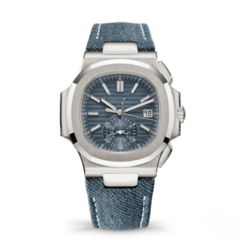 fashion highquality mens watch luxury designer mens watch mechanical automatic movement light blue cloth bag sapphire waterproof automatic watch