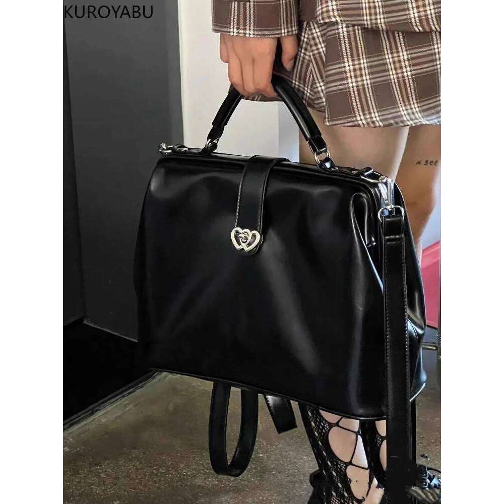 Fashion Y2k Backpack Laptop Shoulder Bag PU Leather Travel Women Backpacks College Student Book School Bags For Teenage Girls