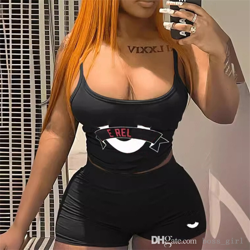 Women Tracksuits Two Pieces Set Designer 2026 New Product Autumn Style Street Trendy Womens Fashion Set Small Strap Shorts 5 Colors