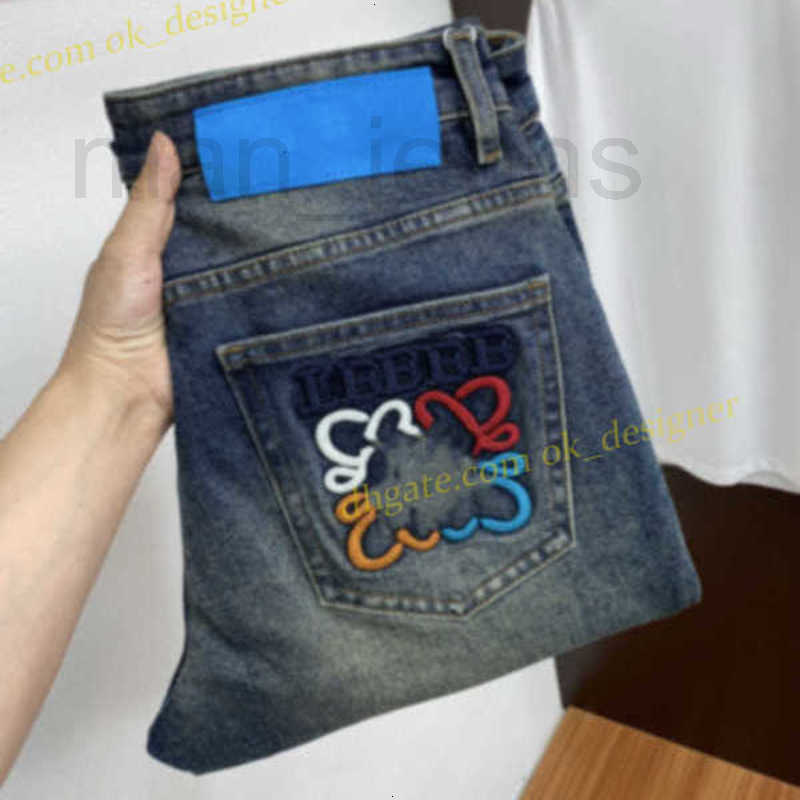 Men's Jeans Designer Mens Elasticity Jean Hombre Trousers Men And Women Fashion Brand Luxury Pants Denim Pant Trend Brand Pants Mens Jeans Size