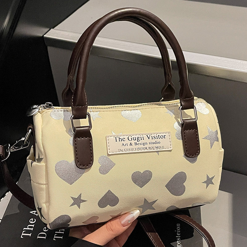 Free shipping designer Bag Commuter Bag Boston Pillow Bag Women Bag 2025 New Printed Pattern Color-Block Crossbody Bag Fashion Casual Shoulder Bag