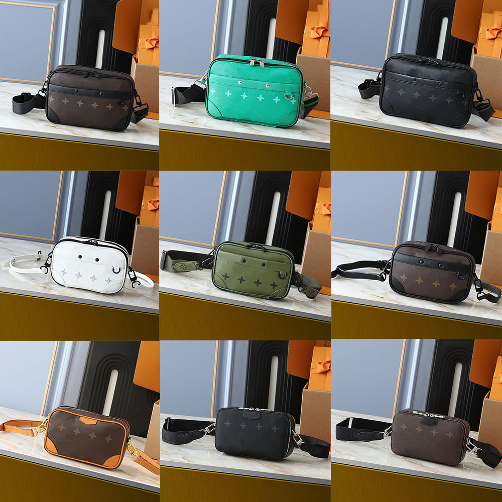 High Quality Luxury Handbag Leather Cross Body Camera Bag Designer Wallets Women Envelope Clutch Shoulder Postman Bags Men Satchel Chain Tote Classi