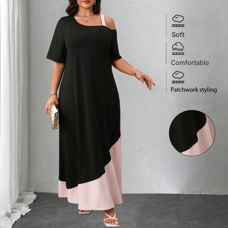 Cross-Border Independent Station European and American Women's Fashion 2025 Spring Summer Foreign Trade Elegant Solid Color Patchwork Strap Sho