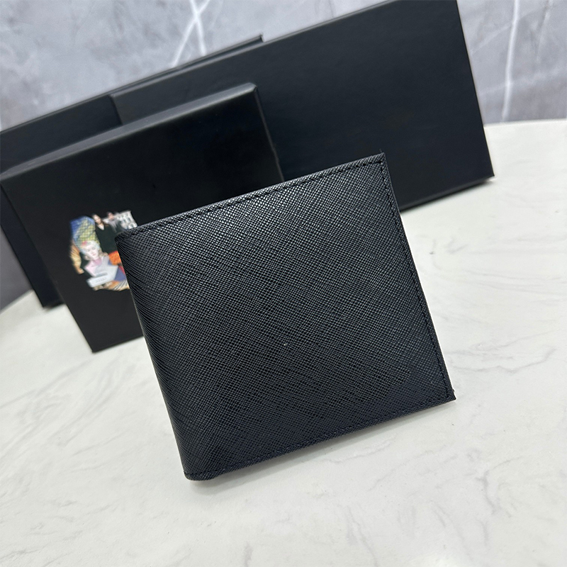 5A Designer mens wallet leather short Wallet Stylish Men Folding triangle Wallets Purse Card Holder Notes Money Purses Flip women wallet wholesale w